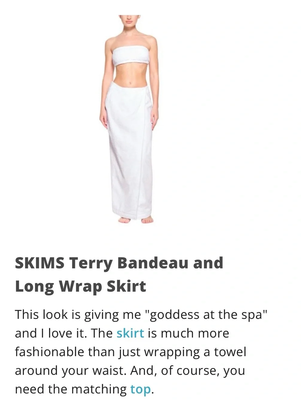 SKIMS LONG White Wrap Sarong Beach Cover-Up XL